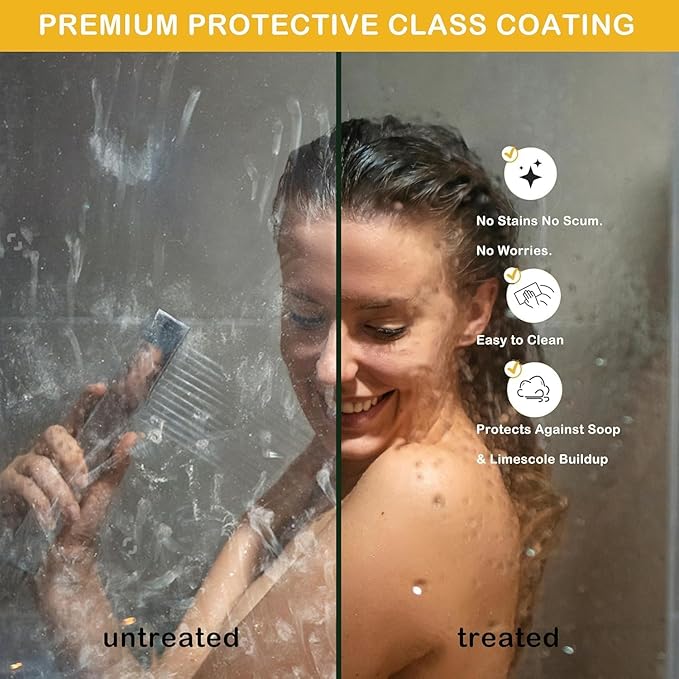 Sliding Shower Door 56–60 inch W× 76 inch H, Frameless Glass Shower Door with Round Stainless Steel Rail and 55mm Rollers, 6mm Tempered Glass, Brushed, Modern Shower Enclosure for Bathroom Remodeling