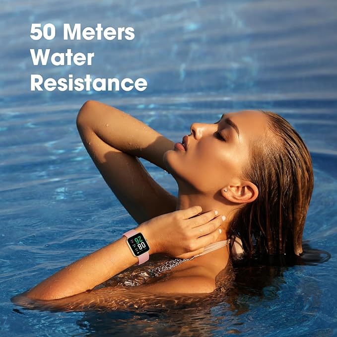EURANS Smart Watch 45mm, Fitness Watch with Heart Rate/Sleep Monitor Steps Calories Counter, IP68 Waterproof Activity Tracker Compatible with Android iOS