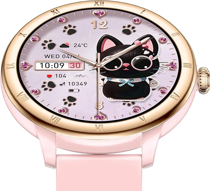 Smart Watch for Women, 1.27" HD Fitness Tracker (Answer/Make Calls) with 110+ Sport Modes/Heart Rate/Sleep Monitor, IP68 Waterproof Fitness Watch for iPhone Android, Best Gifts for Girl Yrs 15-25