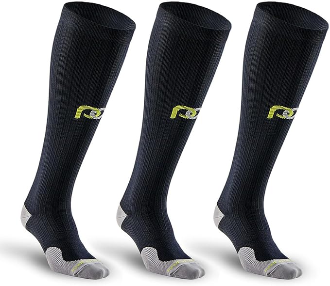 PRO Compression Running Marathon Socks - Calf-Length Travel and Sports Compression Socks for Foot and Ankle Support, Unisex