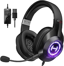 Edifier G2II Gaming Headset for PC PS4 USB Wired Gaming Headphones with 7.1 Surround Sound with Noise Canceling Microphone and RGB Light 50mm Driver Compatible with Mac Desktop PC Black - Image 1