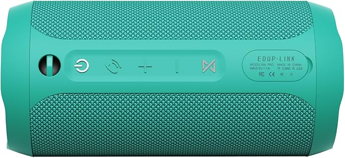 EDUPLINK Bluetooth Speaker IPX7 Waterproof Wireless Speaker with 20H Playtime TWS Stereo Pairing Portable Outdoor Speakers for Beach Camping Travel Gifts for Men Women Girls Boys Teens Dark Teal
