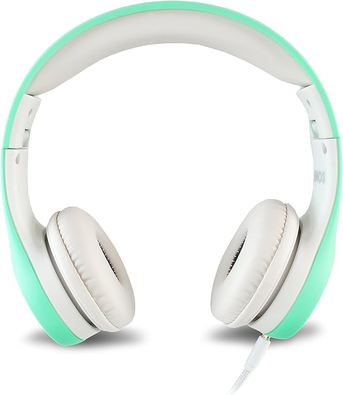 Nenos Kids Headphones Children's Over Ear Computer Volume Limited for Kids Foldable (Mint)
