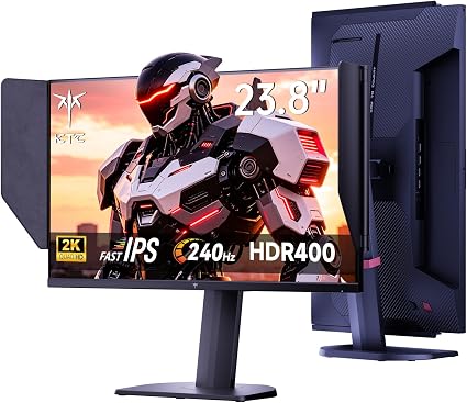 KTC 24M1 240Hz Gaming Monitor (OC 260Hz), QHD 23.8 Inch Monitor with Hood