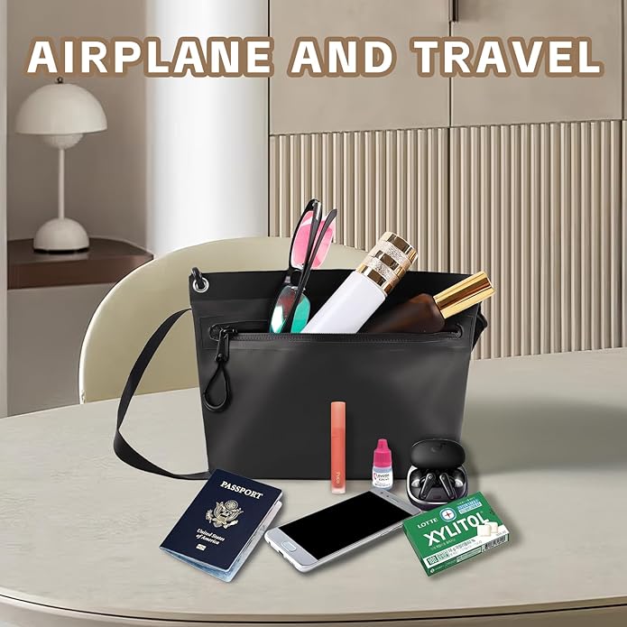 Waterproof Bag Fanny Pouch for Phone Passport Purse, Handle & Adjustable Strap for for Swim, Travel, Beach