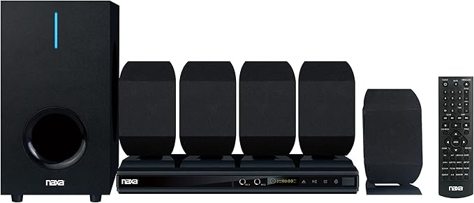 Naxa Electronics ND-864 5.1 Channel High-Powered Home Theater DVD & Karaoke Speaker System