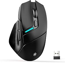 Uineer Wireless Mouse, Tri-Mode Bluetooth Mouse, USB-A Wired and 2.4G, - Image 1