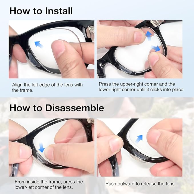 Replacement Lenses for Ray-Ban Meta Smart Glasses Gen 2/1/Wayfarer RW4006/4008/RW4012, 53mm Large/50mm Regular, Anti-Scratch