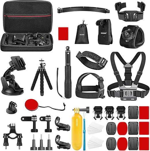 NEEWER 50 in 1 Action Camera Accessory Kit Compatible with GoPro DJI