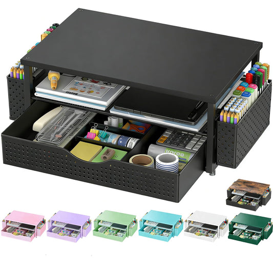 Spacrea Desk Organizer and Accessories, Computer Mon | Computer Access - Image 1