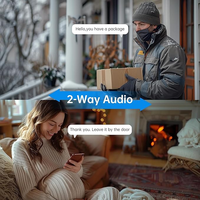 Smart Light Bulb Security Camera,5G&2.4G Security Cameras Wireless Outdoor,2K Light Bulb Camera, 360° Camera for Home Security,AI Detection,Smart Night Vision, Two-Way Audio,Work with Alexa