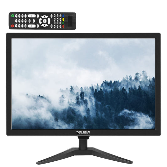 20" PC Monitor 16:9 1600x900 Kitchen Monitor LED Screen Display, 5Ms, 60 Hz, VESA Mountable, Build in Speaker, with VGA HDMI AV BNC USB for FireStick, Computer, Laptop