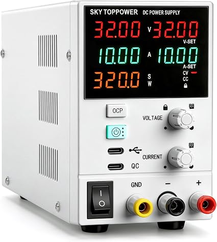 DC Power Supply 32V 10A Variable,Programmable,USB-C PC Control