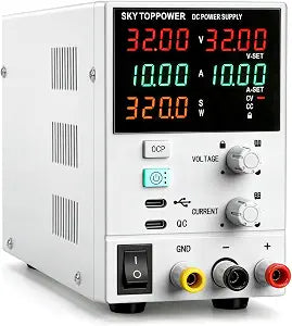 DC Power Supply 32V 10A Variable,Programmable,USB-C PC Control