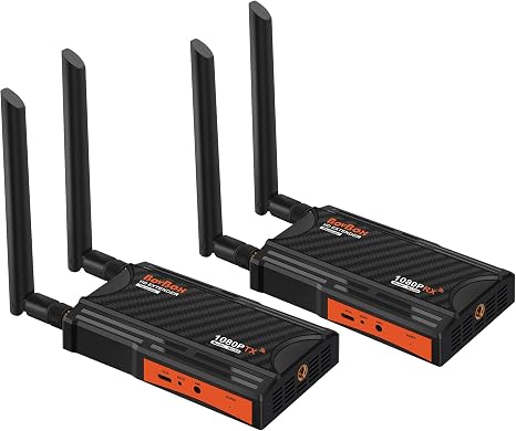Wireless HDMI Transmitter and Receiver,1080P Full HD Wireless HDMI Extenders 820FT with Loop-Out and Support IR Remote Streaming from PC,Camera,Laptop,Netflix,Ps4/5 to HDTV/Projector/DSLR
