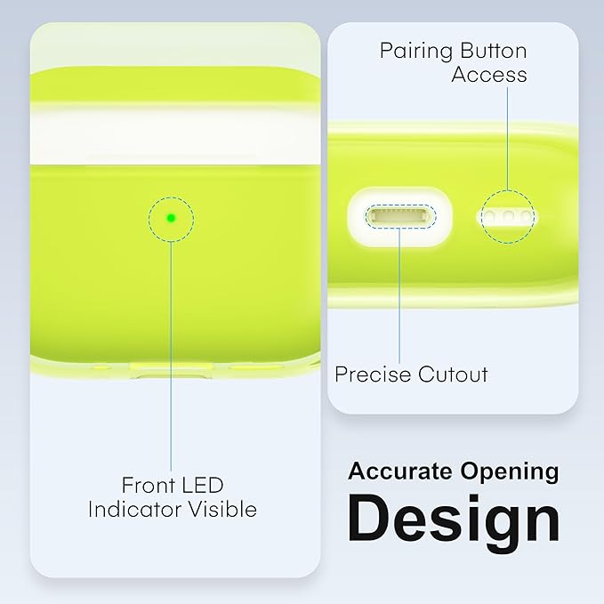 Valkit for Airpods Pro 3 Case Clear with Cleaner Kit | Soft TPU Airpods Pro 3 Generation Case | Protective Cover Shockproof | iPods Pro 3 Cases | for Air pods Pro Gen 3 2025(Clear Yellow)