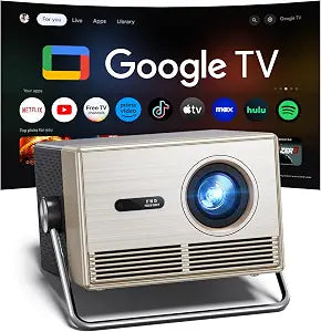 HAPPRUN 3000 ANSI Official Licensed Google TV Outdoor 4K Full HD Projector
