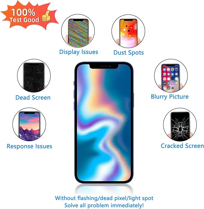 for iPhone 16 Plus Screen Replacement 6.7 inch, 3D Touch LCD Screen Display Digitizer Frame Assembly Repair Kit with Waterproof Seal+Repair Tools+Screen Protector for A3290, A3082, A3289, A3291