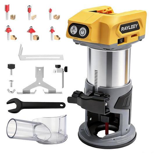 Cordless Wood Router Trimmer for Dewalt 20V Battery (NO Battery),