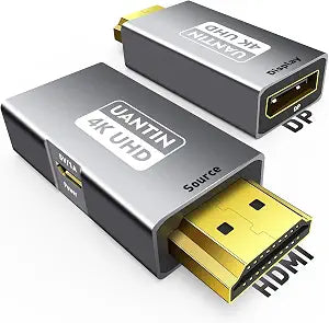 UANTIN HDMI to DisplayPort Adapter, 4K@60Hz Uni-Directional Only - 1 Pack