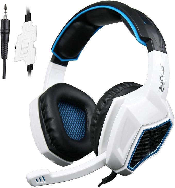 Anivia Computer Headset Headphones, 3.5mm Wired Over Ear Stereo Gaming Headsets with Microphone