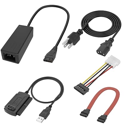 XMSJSIY SATA PATA IDE to USB 2.0 Adapter Converter Cable