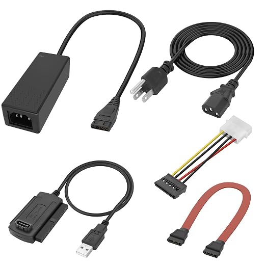 XMSJSIY SATA PATA IDE to USB 2.0 Adapter Converter Cable
