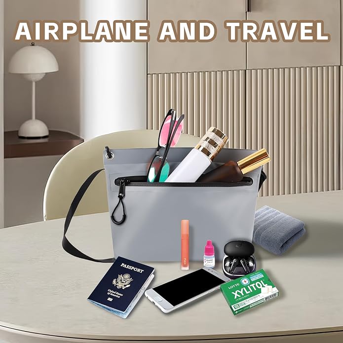 Waterproof Bag Fanny Pouch for Phone Passport Purse, Handle & Adjustable Strap for for Swim, Travel, Beach