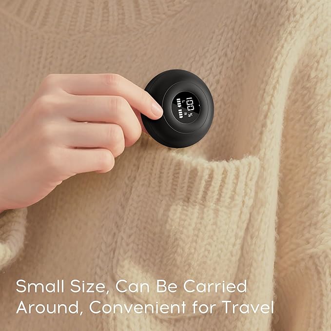 sunvito Sleep Earbuds Bluetooth 6.0, Mini Invisible Silicone Sleep Earbuds for Side Sleepers, Noise Blocking Sleeping Headphones, Hidden Earbuds with LED Display for Small Ears, Sleep & Relax (Black)