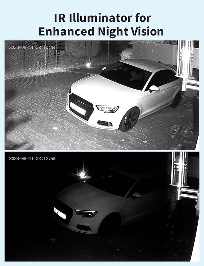 Tonton 2Pack LED IR Illuminator Wide Angle 8-LEDs 90 Degree 100Ft IR Infrared Flood Light, Compatible for CCTV Security Cameras,IP Camera,Bullet Camera,Dome Camera(White)