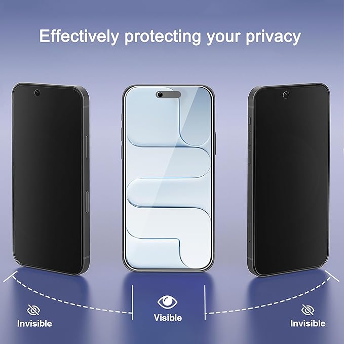 Ailun 3Pack for iPhone Air /17 Air Privacy Screen Protector[6.5 inch]+3Pack Camera Lens Protector with Installation Frame,Dynamic Island Compatible,Anti Spy Tempered Glass[Not for iPhone17/Pro/ProMax]