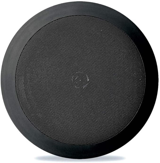 Pyle PDIC81RDBK, 8'' Ceiling Wall Mount Speakers - Pair of 2-Way Midbass Woofer Speaker 1/2'' Polymer Dome Tweeter Flush Design w/ 50Hz - 20kHz Frequency Response & 250 Watts Peak Easy Installation Black