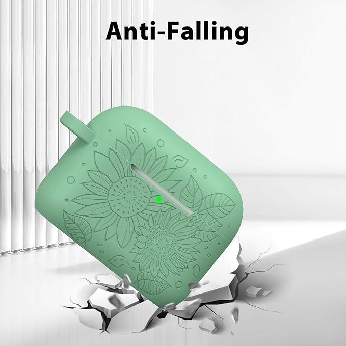Case for Airpods Pro 1st 2nd Generation - VISOOM Airpods Pro 1/2 Cases Cover Women Silicone iPod Pro 2 Earbuds Wireless Charging Case Girl Bling Keychain for Apple Airpod Gen Pro 2