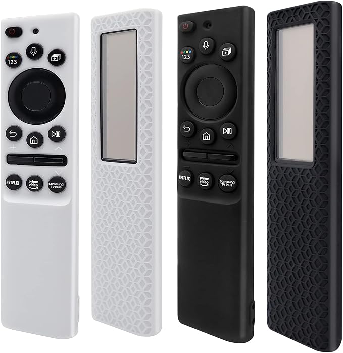 [2Pack] ZEVGOV Silicone Case for Samsung Smart Solar Cell Remote Control BN59 Series Protective Kids-Friendly Shockproof Remote Control Sleeve Holder