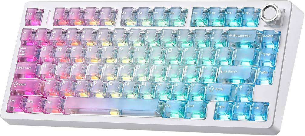 N75 V2 Wireless Gaming Keyboard,2.4GHz/BT/Wired Mechanical Keyboard