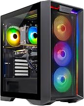 Skytech Gaming Nebula Gaming PC, AMD Ryzen 5 8400F 4.2GHz, AMD RX 9060 8GB VRAM, 1TB NVMe SSD, 32GB DDR5 RAM 5200, 650W Gold PSU, Wi-Fi 5, Windows 11, Desktop - Image 1