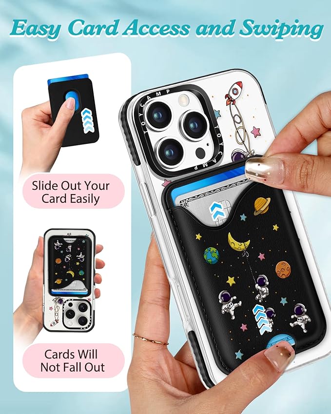 Toycamp for iPhone 16 Pro Case - Compatible with Magsafe Credit Card Holder Wallet Magnetic Cute Women Teen Girls Kawaii Girly Unique Man Boys Design Phone Cover for Apple 16 Pro 6.1"