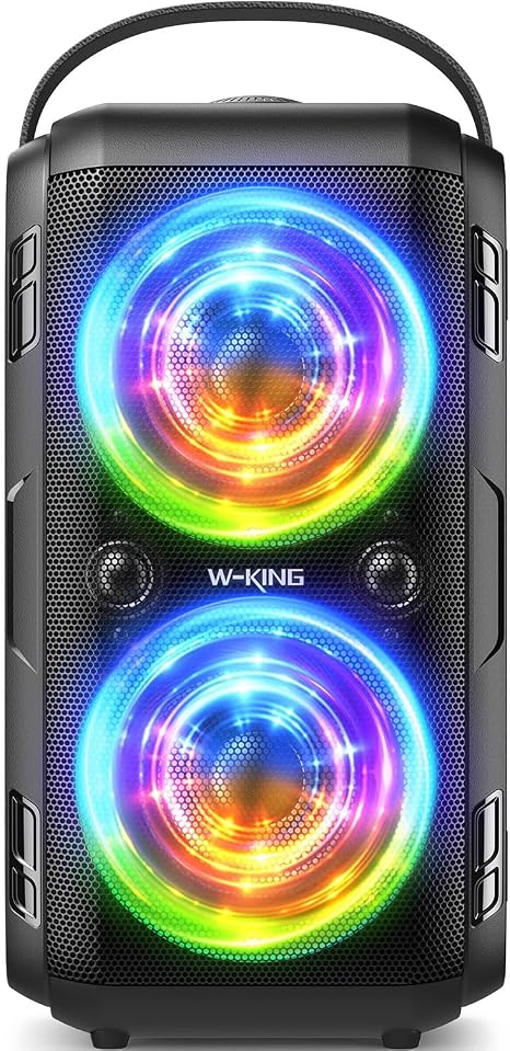 W-KING Party Bluetooth Speaker Boom Box, 180W Max Big Large Speaker