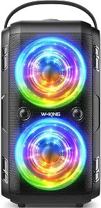 W-KING Party Bluetooth Speaker Boom Box, 180W Max Big Large Speaker