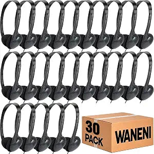 Kids Headphones Bulk 30 Pack for School Classroom Students Children Toddler Boys Girls Teen Adults