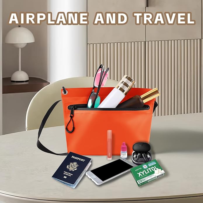 Waterproof Bag Fanny Pouch for Phone Passport Purse, Handle & Adjustable Strap for for Swim, Travel, Beach