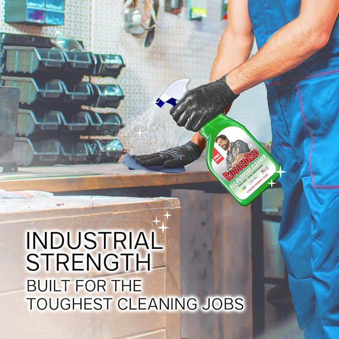 Industrial-Strength All-Purpose Cleaner – Heavy-Duty Multi-Surface Spray for Kitchen & Home, Made in USA, Citrus Scent, 32oz (3-Pack)