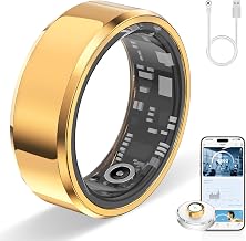 Smart Ring for Women & Men, Smart Rings Health Tracker(Gold, #8) - Image 1