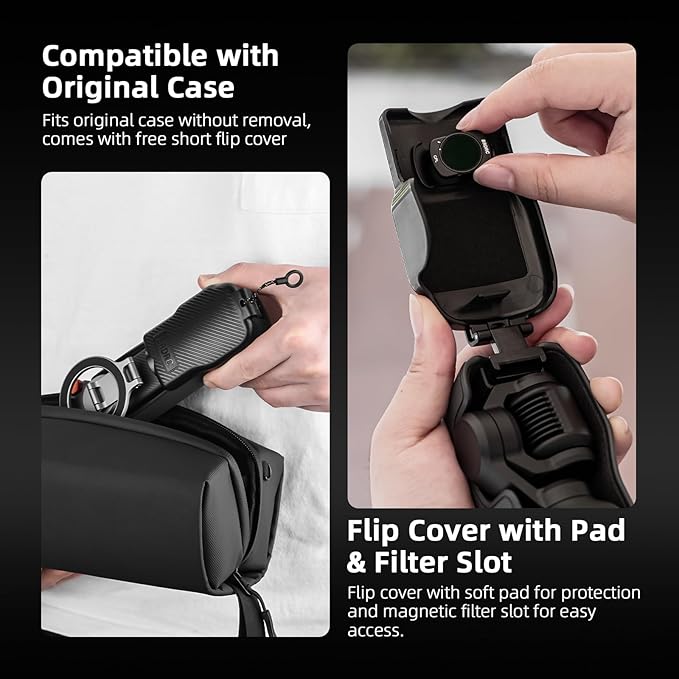 BRDRC Pocket 3 Magnetic Mount & 22 in 1 Accessories Kit, MagSafe Phone Holder with Hard Case, Suction Car Mount, Tripod, Selfie Stick, Screen Protector for DJI OSMO Pocket 3 Creator Combo