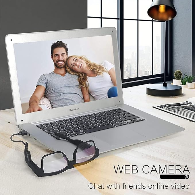 1080p HD Camera Smart Video Recording Glasses-Outdoor Sport Glasses with Camera Wearable Eyeglass (Include 32G Memory Card)