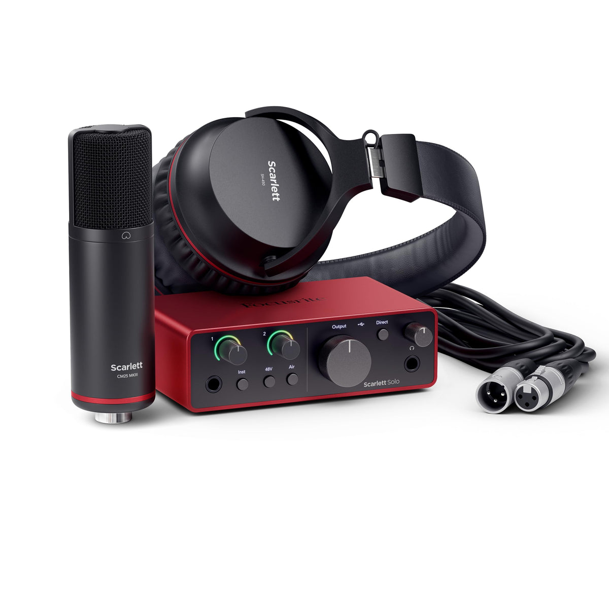 Focusrite Scarlett Solo Studio 4th Gen USB-C Audio Interface Bundle