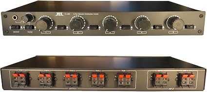 2x5 Matrix Speaker Selector Switch Switcher with Volume Level Control