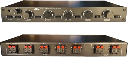 2x5 Matrix Speaker Selector Switch Switcher with Volume Level Control