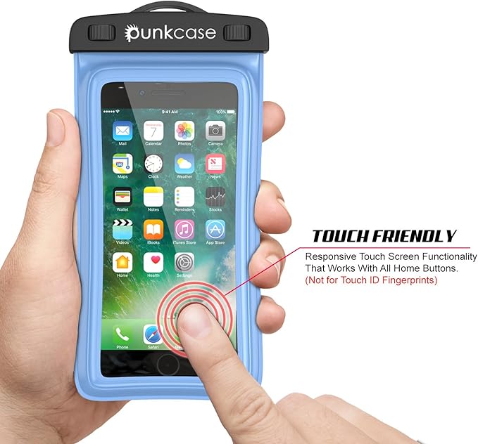Waterproof Phone Pouch, PunkBag Universal Floating Dry Case Bag for Most Cell Phones incl. iPhone 8 Plus & Samsung Galaxy S9 | Perfect for Keeping Your Cellphone & Valuables Dry and Safe