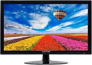 Sceptre 24 Inch 75Hz Slim LED Monitor with Build-in Speakers HDMI VGA, New Black (E248W-19208A) - Image 1